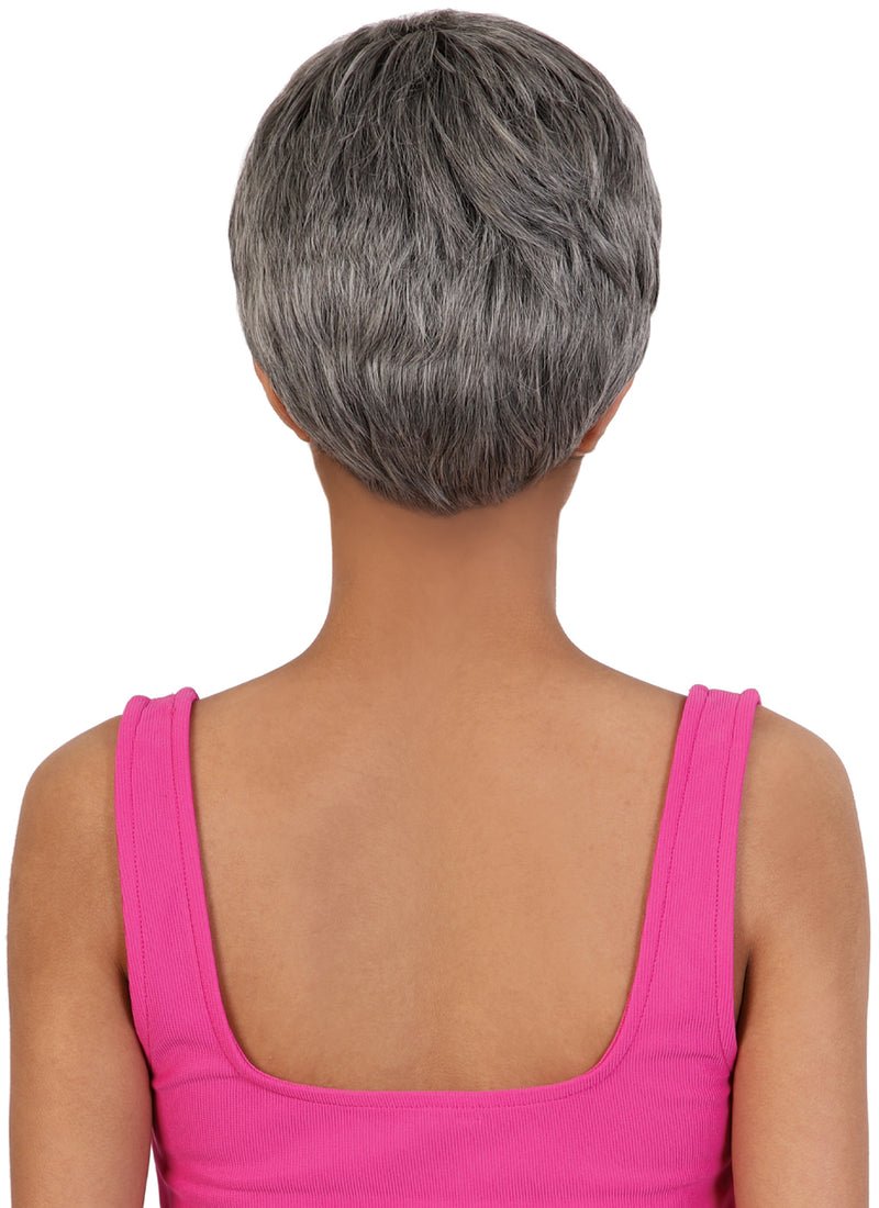 High-quality fashion 9-inch semi tape curl pixie wig with heat-resistant fiber.