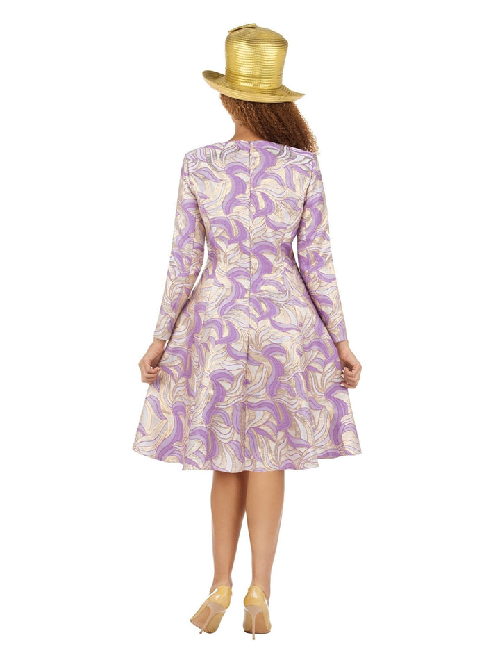 LS Brocade A - line Drs w/ Brooch - Plus - Especially Yours