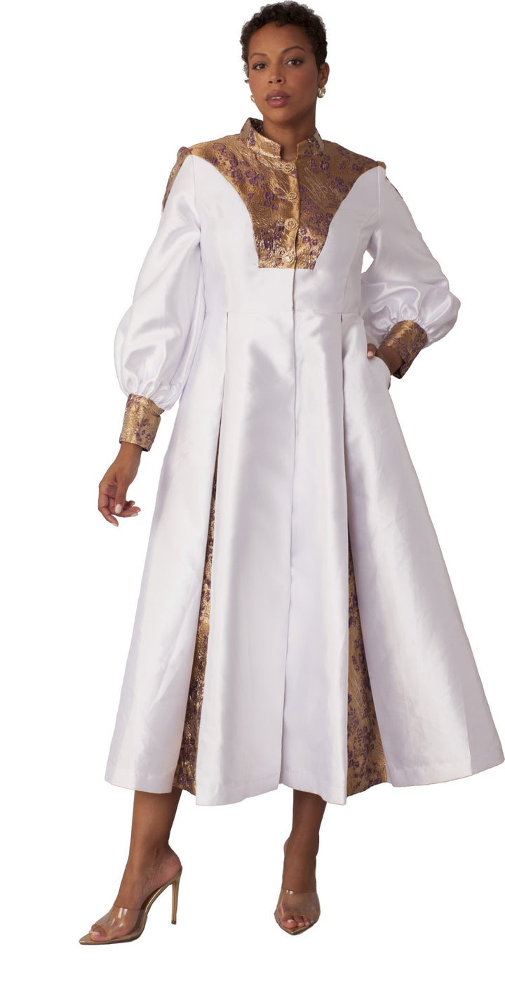 Elegant Women's Clergy Robe with Bishop Sleeves - 4851 - Especially Yours