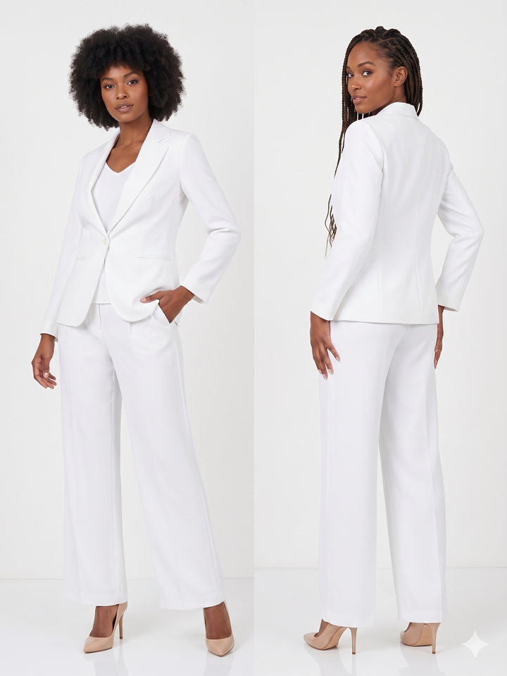 4pc Suit Set - Jkt, Cami, Skirt, Pants-Plus