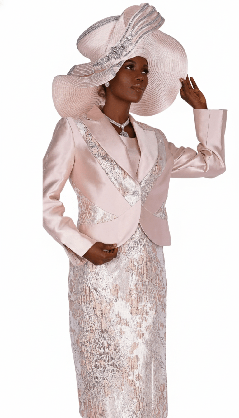 Elegant Three - Piece Metallic Skirt Suit with Cami, Bow & Rhinestone Neckline - Especially Yours