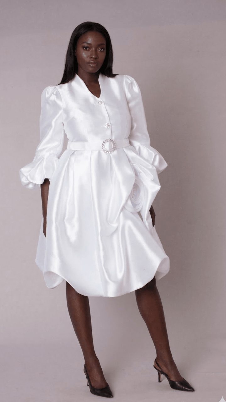 Puff Sleeve Fit & Flare Occasion Dress - 9845 - Especially Yours