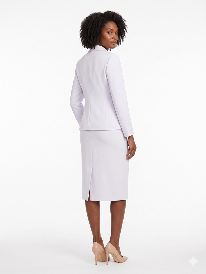 4pc Suit Set - Jkt, Cami, Skirt, Pants-Plus