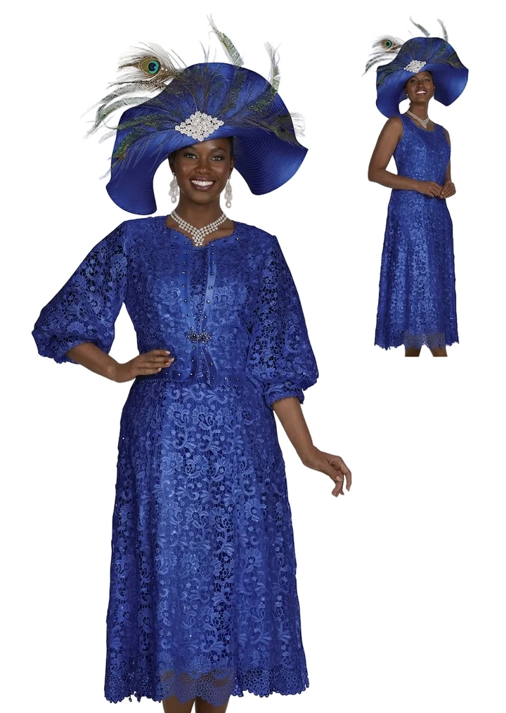 Elegant Fuchsia Lace Midi Dress Jacket with Rhinestone