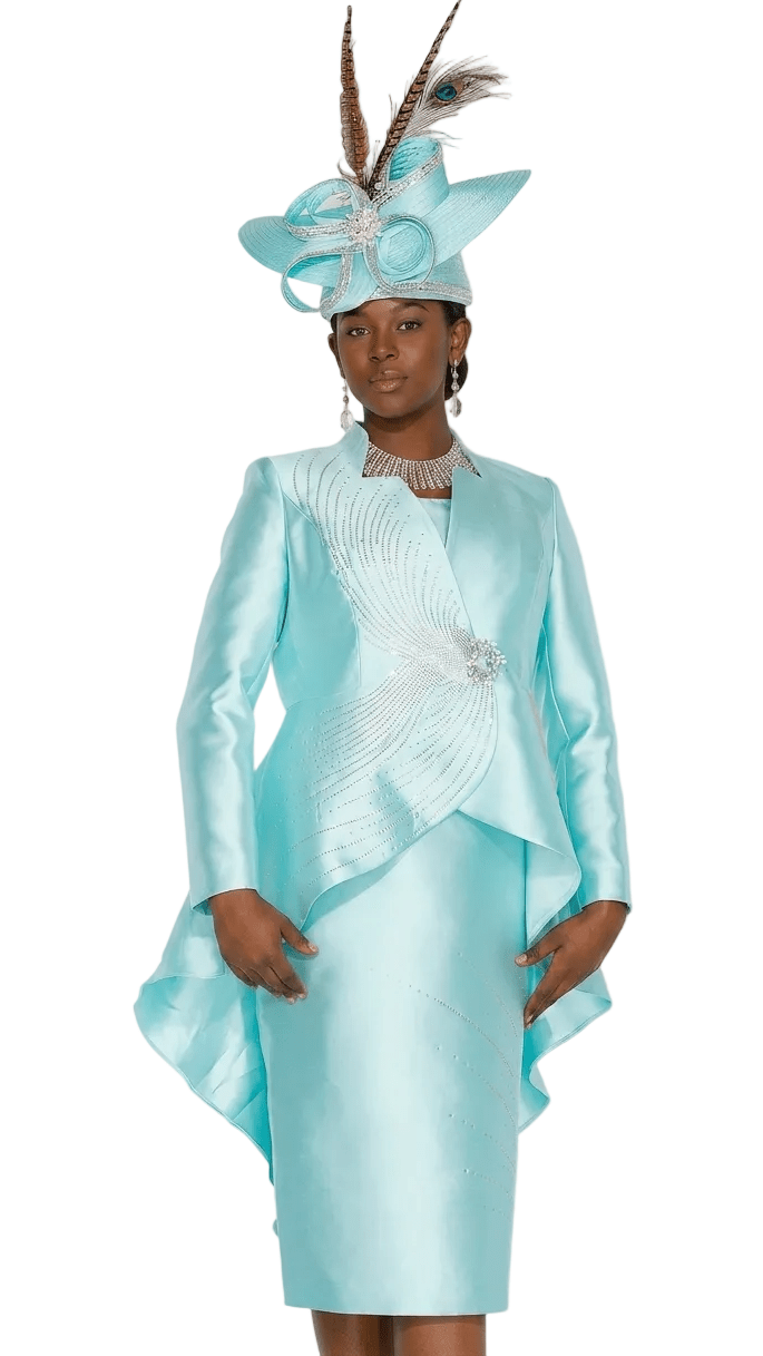 Elegant 2-Piece Rhinestone Shantung Dress Suit – Asymmetrical Jacket & Sheath Dress - 6259 - Especially Yours