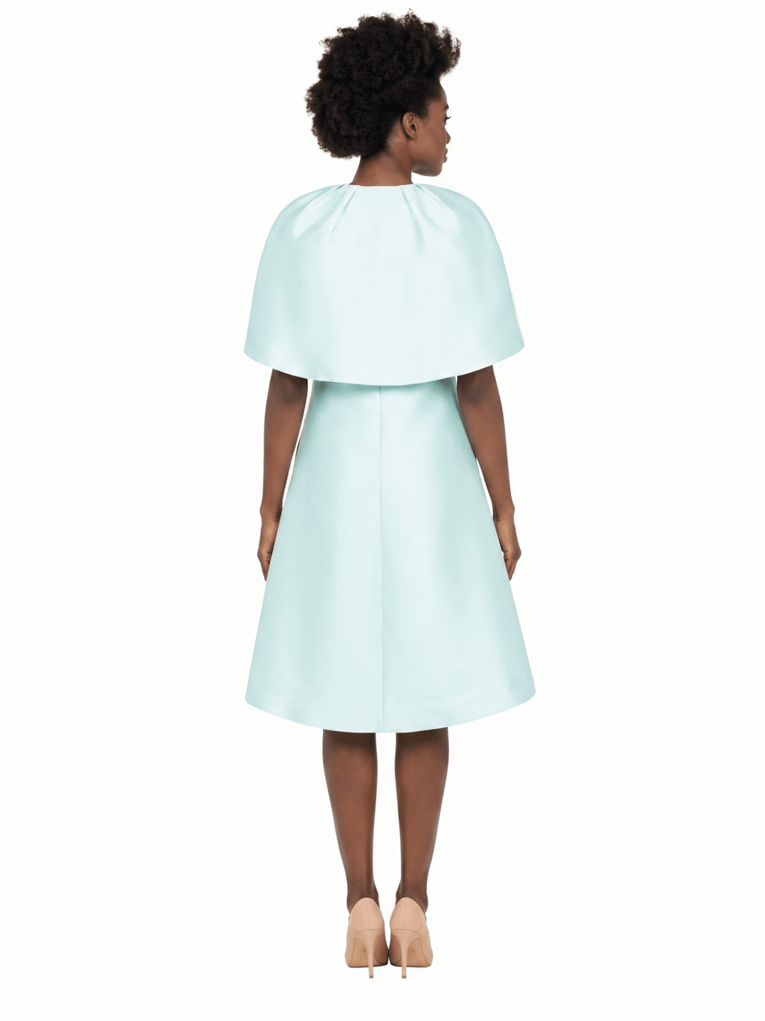 Embellished Cape Jkt&Geometric Sheath Dress Set - Especially Yours