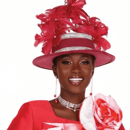 Elite Champagne H6169 Teal Feathered Church Hat for Women - Especially Yours