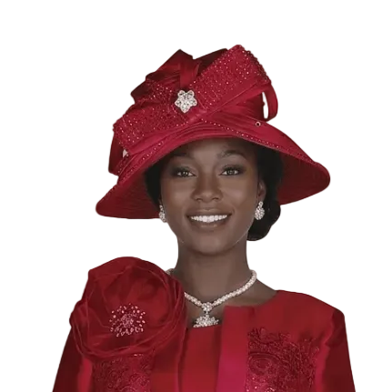 Elite Champagne H6359 Elegant Wide Church Hat