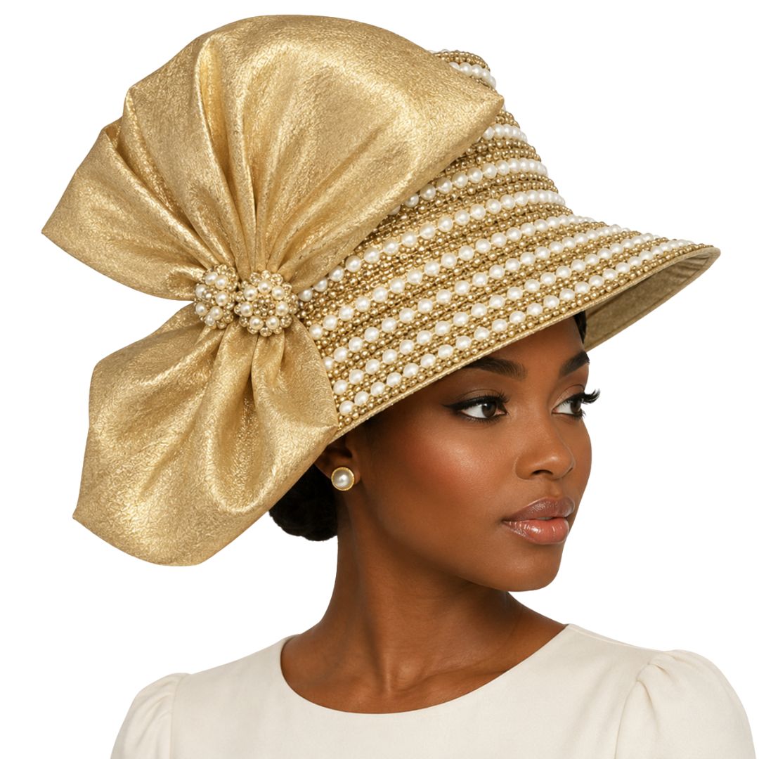 Faberge Crystal Jewel Bucket Church Hat - Whittall & Shon - Especially Yours