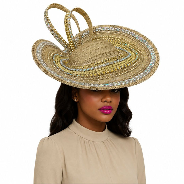 Murano Crystal Platter Church Hat - Whittall & Shon - Especially Yours