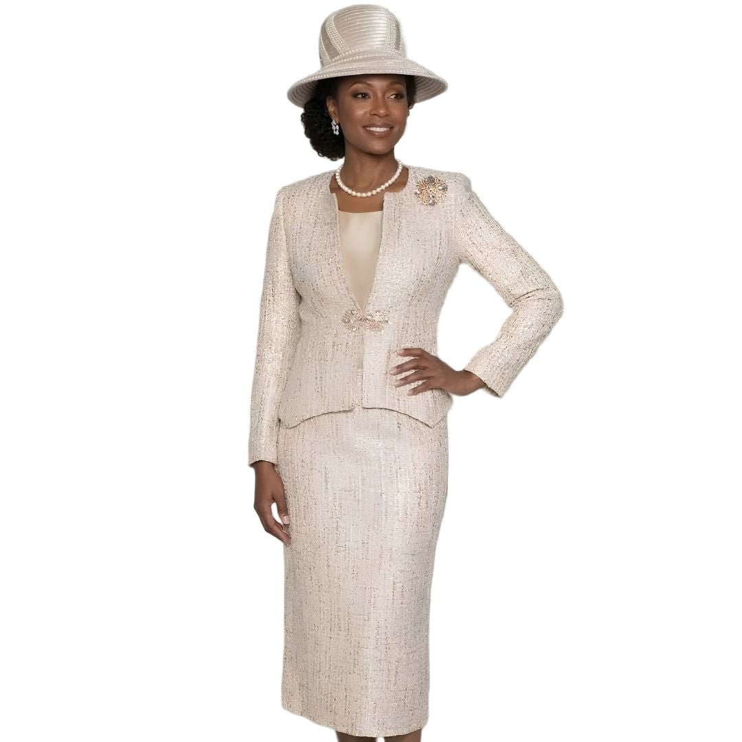 Sequin Bouclé Skirt Suit by Lily & Taylor - Especially Yours