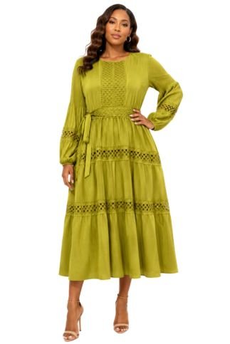 Lace Reverie Tiered Midi Dress - 83023 - Especially Yours