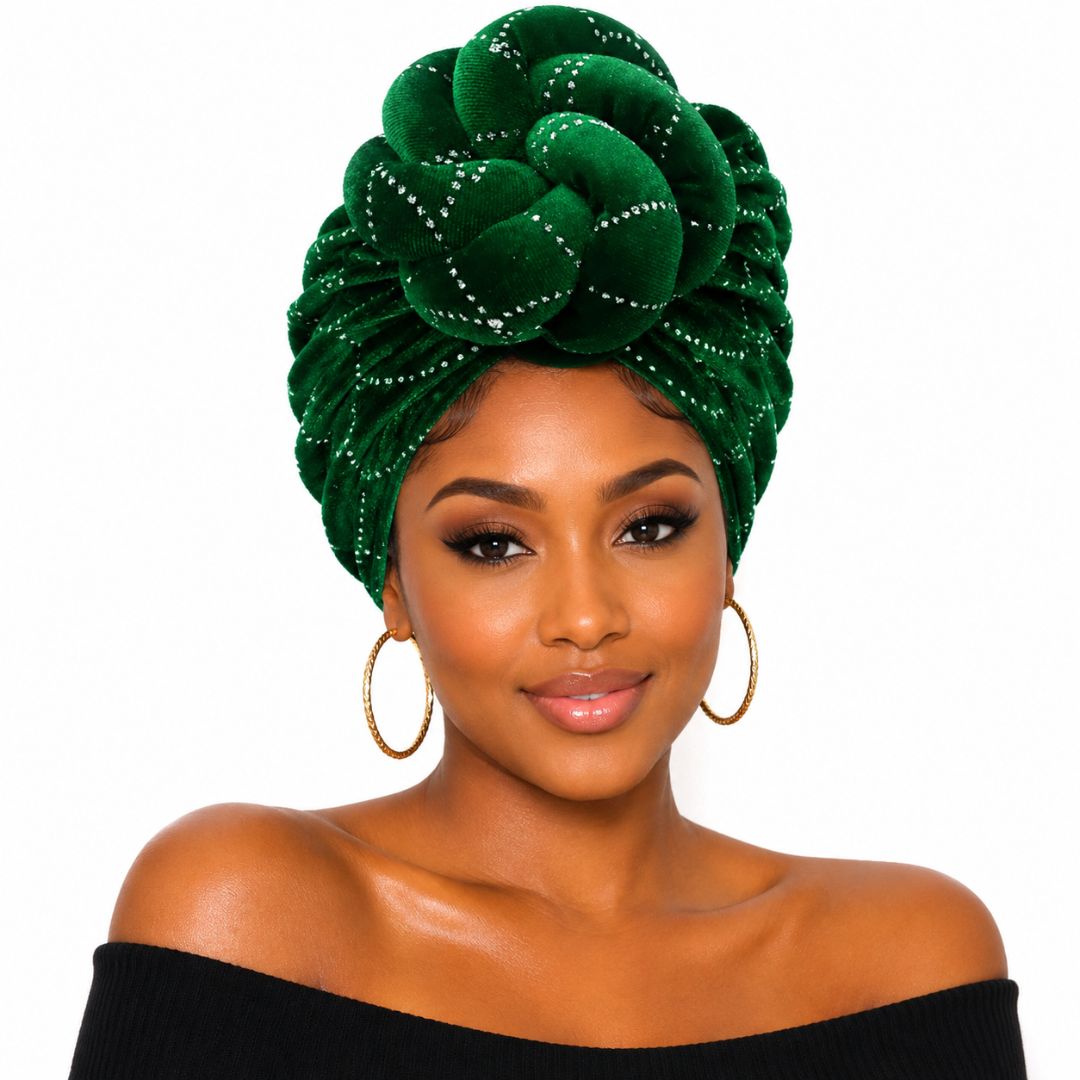 Elegant Rhinestone Studded Knot Turban Hair Wrap - Especially Yours