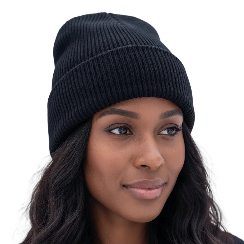 Classic Ribbed Cuff Winter Beanie Hat
