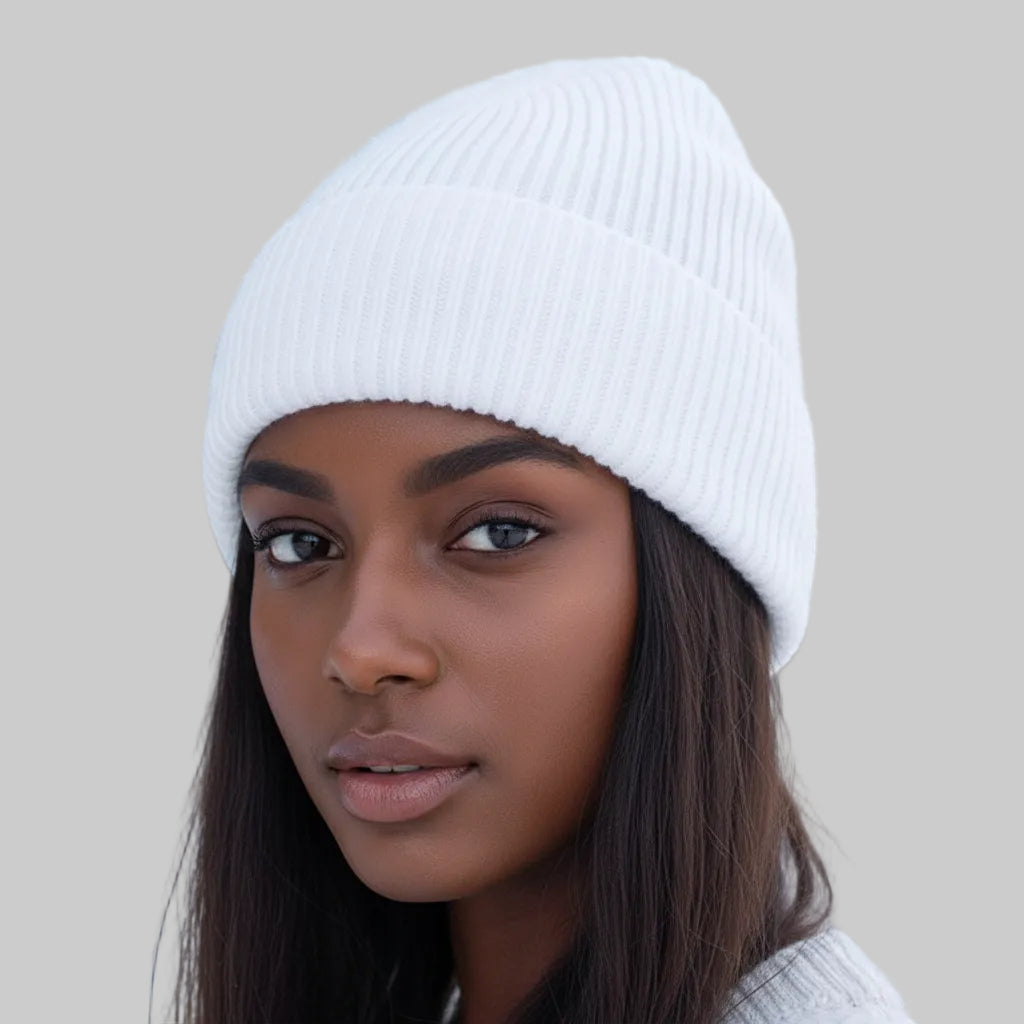 Classic Ribbed Cuff Winter Beanie Hat