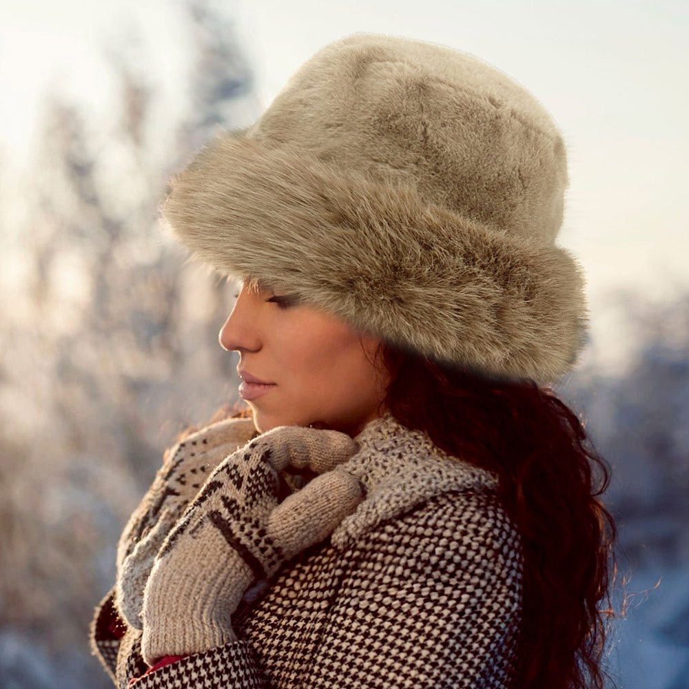 Faux Fur Russian Style Plush Bucket Hat - Especially Yours