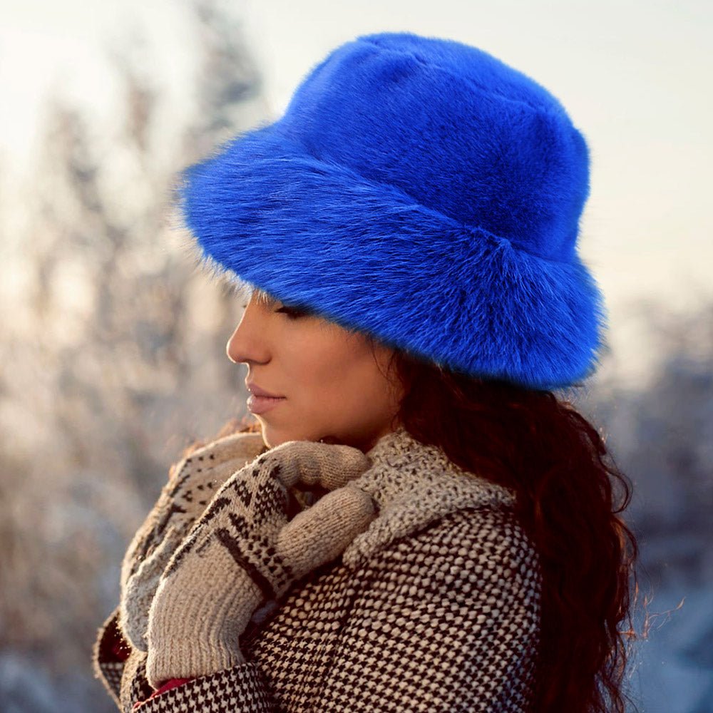 Faux Fur Russian Style Plush Bucket Hat - Especially Yours