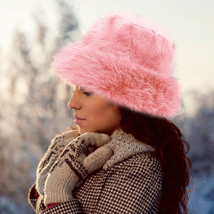 Faux Fur Russian Style Plush Bucket Hat - Especially Yours