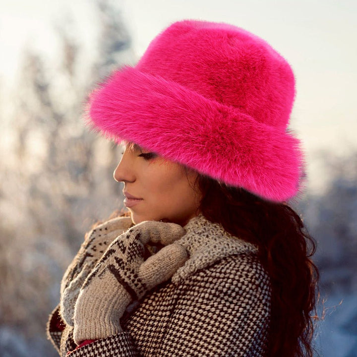 Faux Fur Russian Style Plush Bucket Hat - Especially Yours