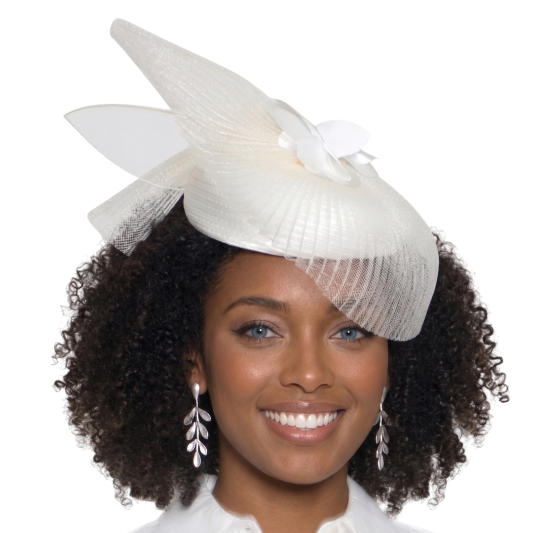 Sculpted Veil Fascinator Hat by Lily and Taylor