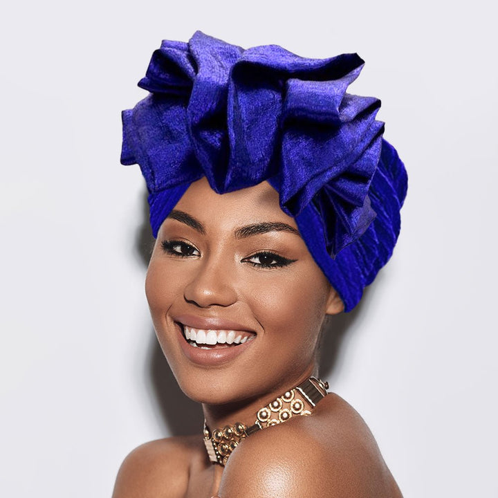 Ruffled Statement Turban Hair Wrap - Especially Yours