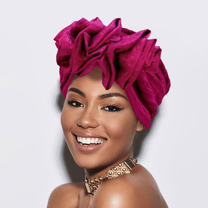 Ruffled Statement Turban Hair Wrap - Especially Yours