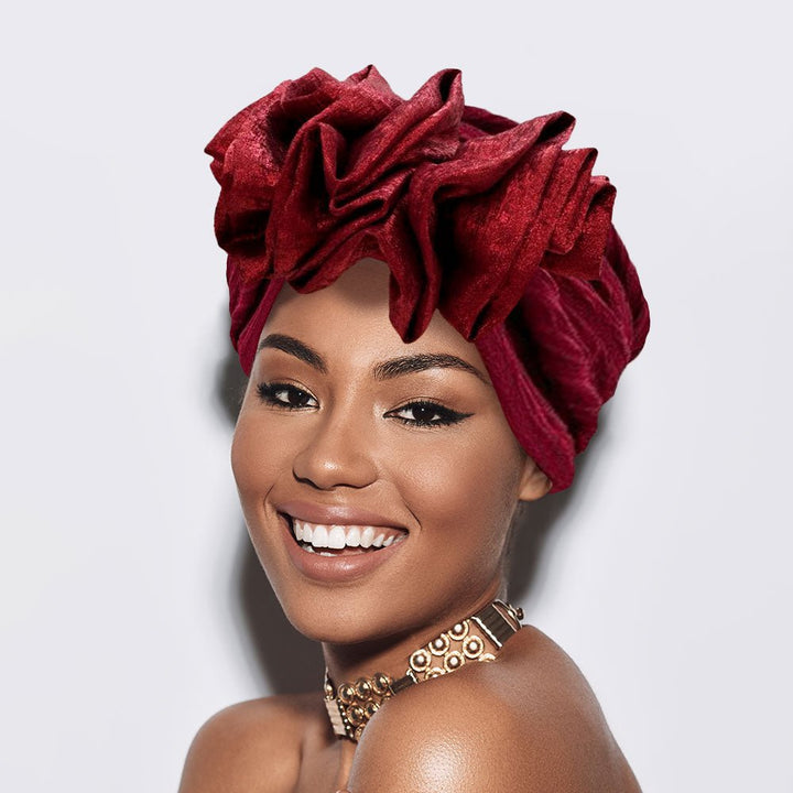 Ruffled Statement Turban Hair Wrap - Especially Yours
