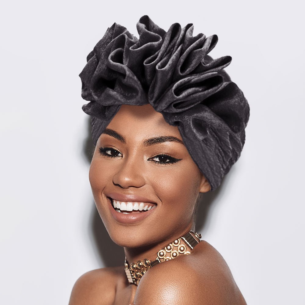 Ruffled Statement Turban Hair Wrap - Especially Yours