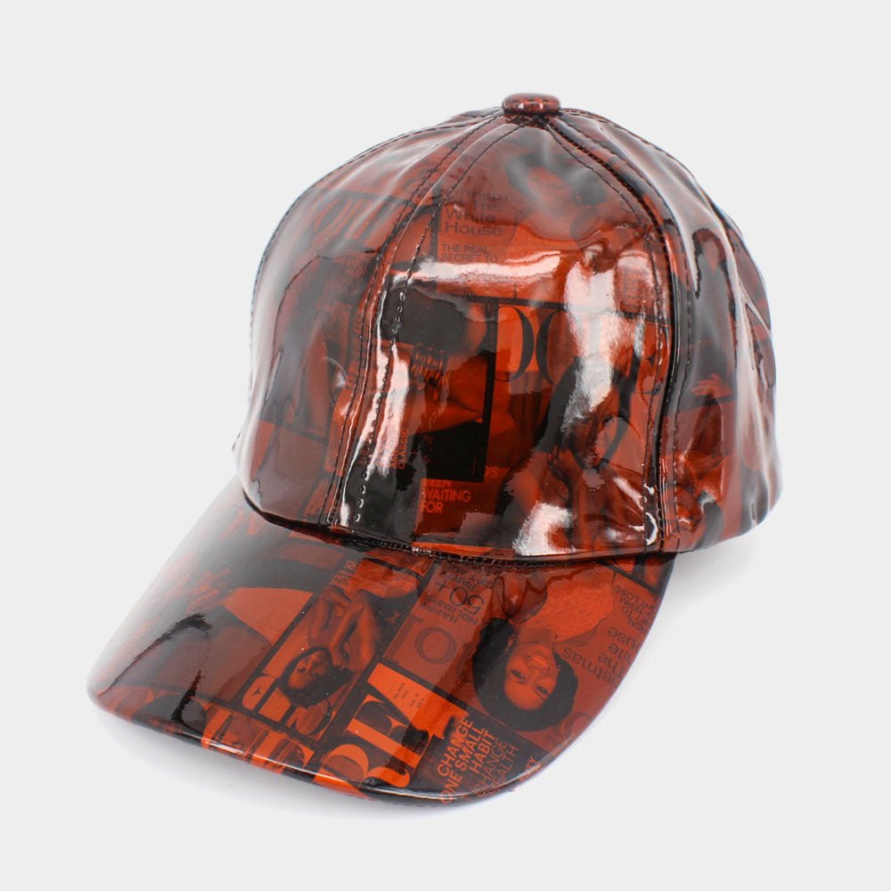 Mixed Picture Print Patent Baseball Cap - Especially Yours