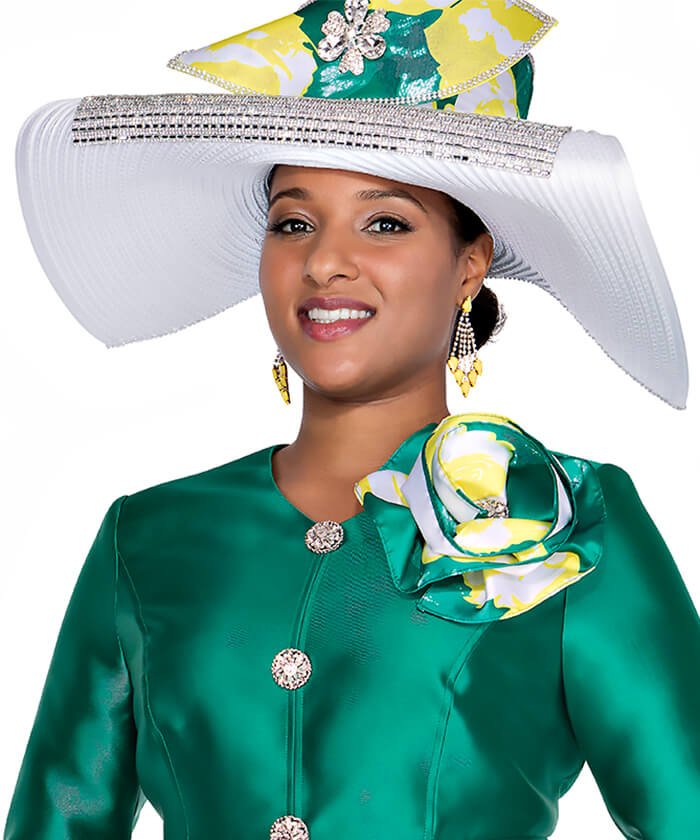 Elite Champagne H6061 Elegant Broad Brim Church Hat for Women - Especially Yours