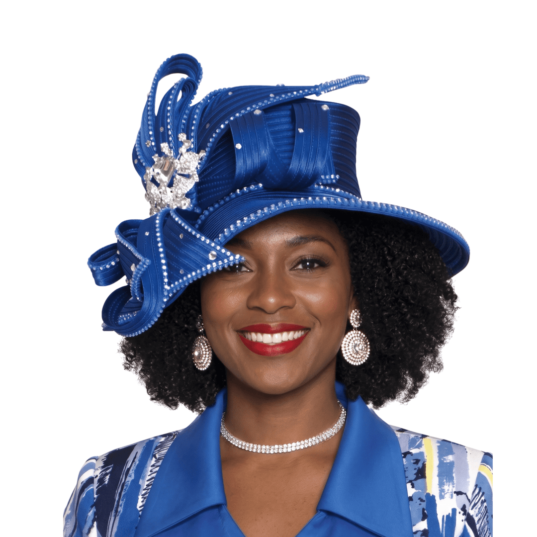 Rhinestone Ribbon Church Hat by Lily & Taylor - Especially Yours