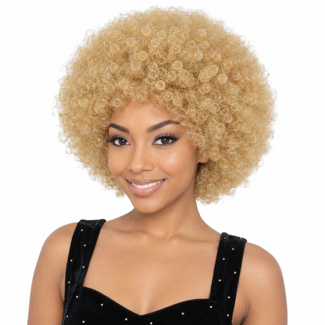 AFRO QUEEN Big Volume Thin Afro Curl Synthetic Wig - MoTown Tress - Especially Yours
