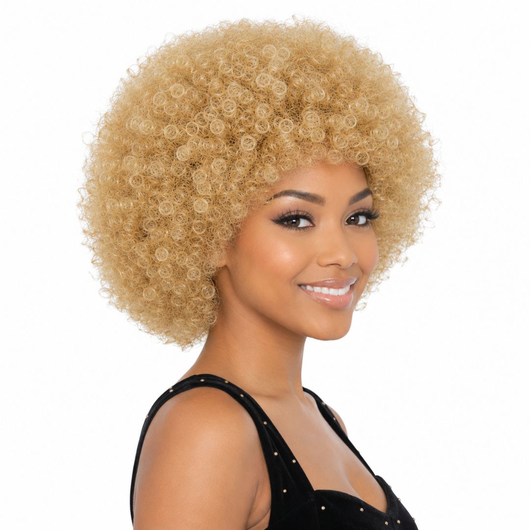 AFRO QUEEN Big Volume Thin Afro Curl Synthetic Wig - MoTown Tress - Especially Yours