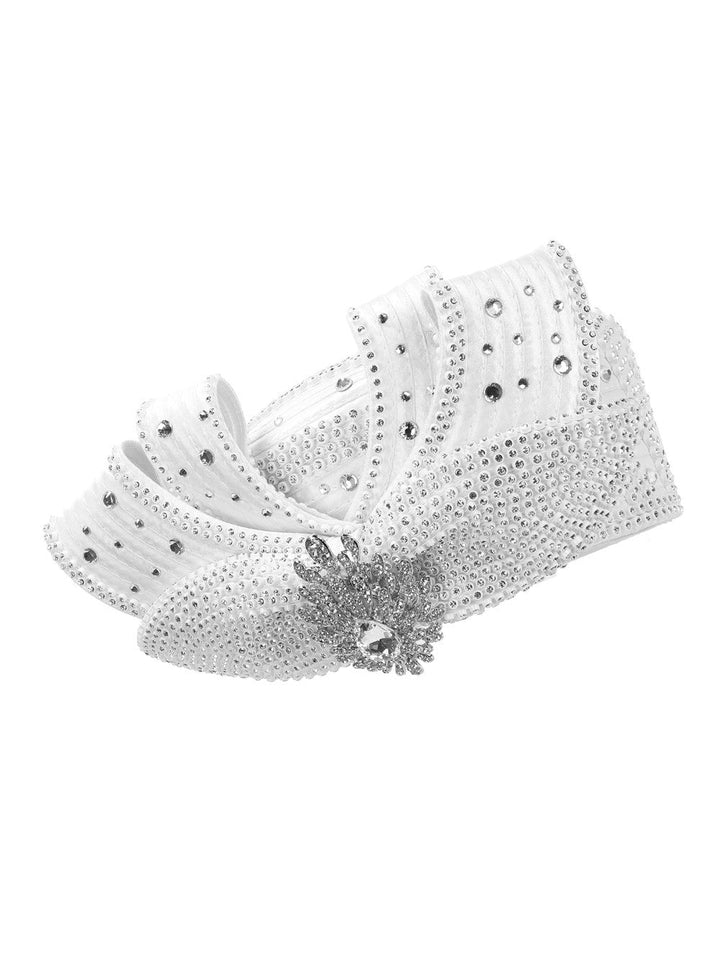 Pillbox Hat w/ Ovsz Rhstn Brch and Massive Stones - Especially Yours