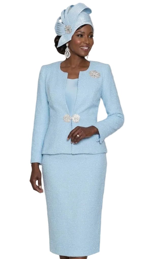 2 - Piece Skirt Suit with Rhinestone Accents Lily & Taylor - Especially Yours