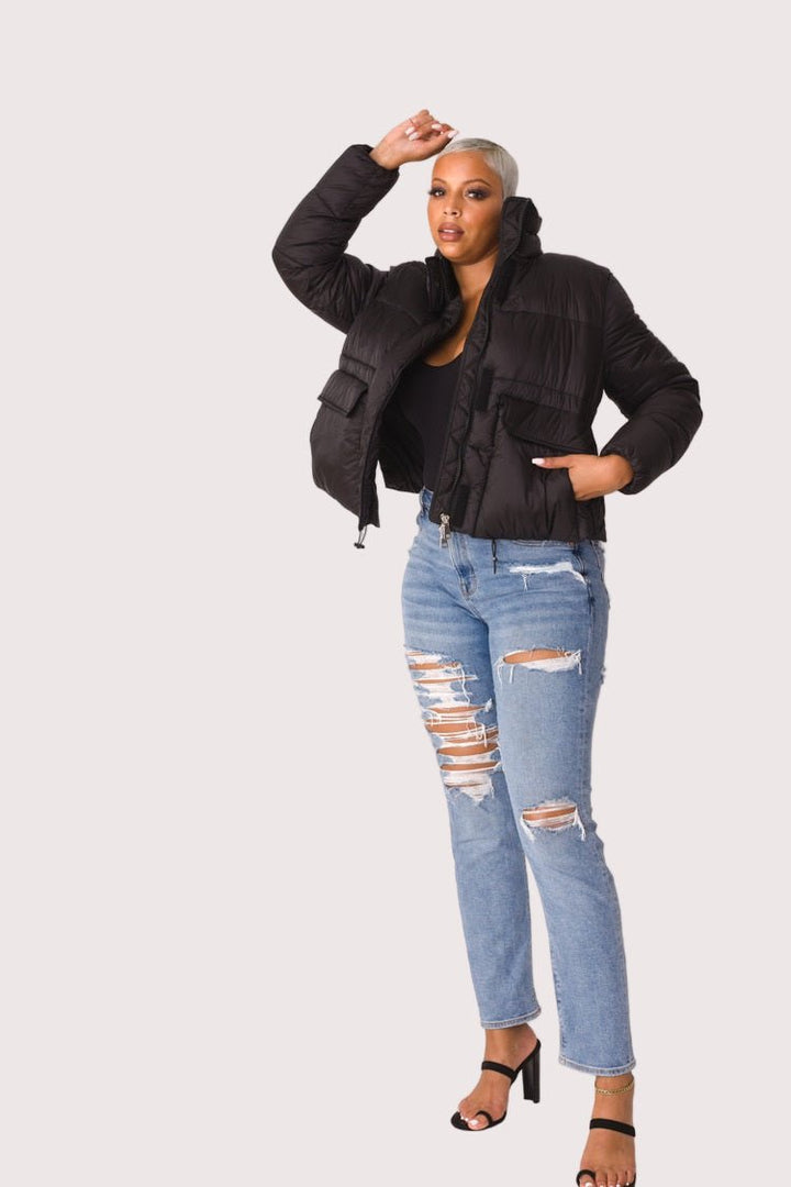 Plush Puffer Jacket - 81876 - Especially Yours