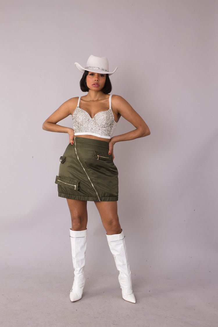 Utility Cargo Mini Skirt - 82405 - Especially Yours