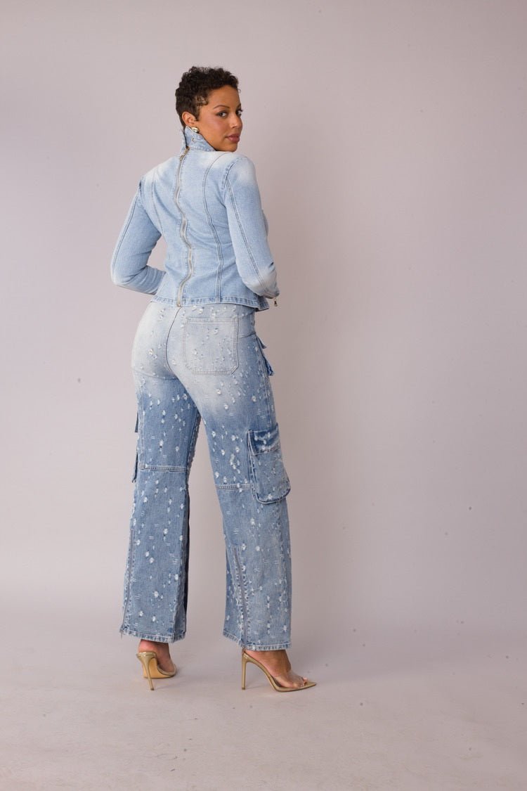 Bow Detail Denim Top - 82417 - Especially Yours