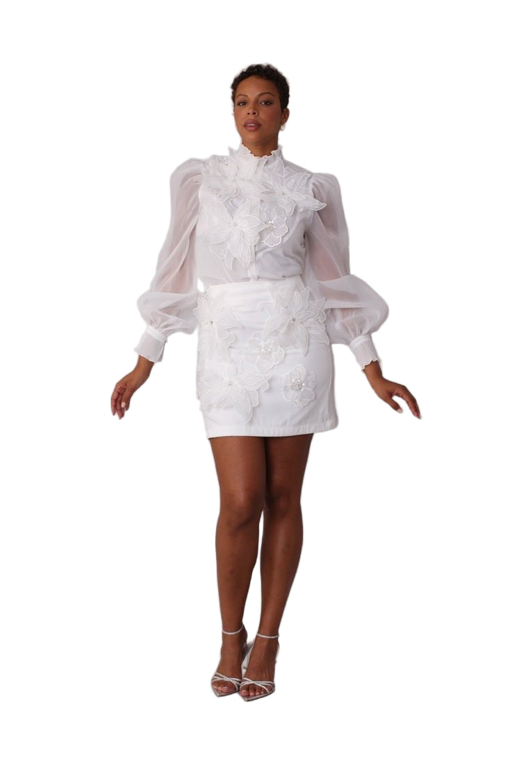 Floral Embroidered blouse - 82682 - Especially Yours