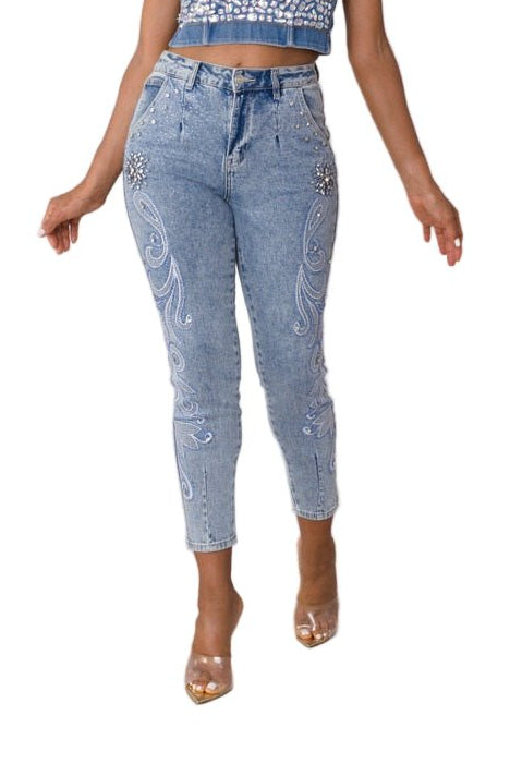 Embroidered Capri Denim - 82459 - Especially Yours