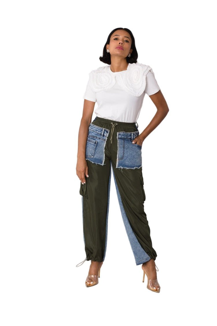 Denim Hybrid Cargo Joggers - 82656 - Especially Yours