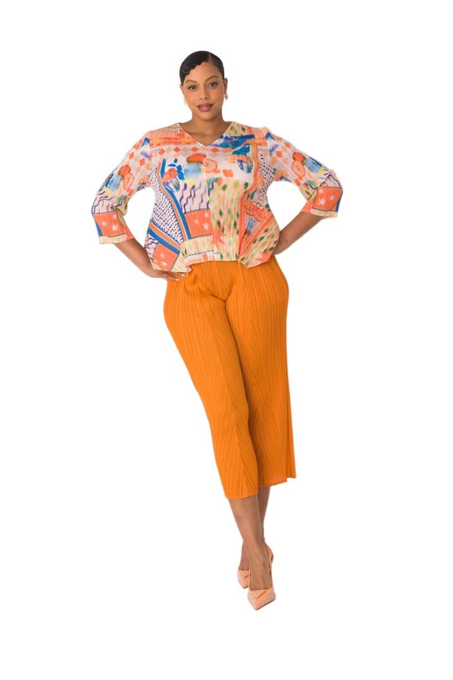 Printed Top and Palazzo Pants Set - 82763 - Especially Yours