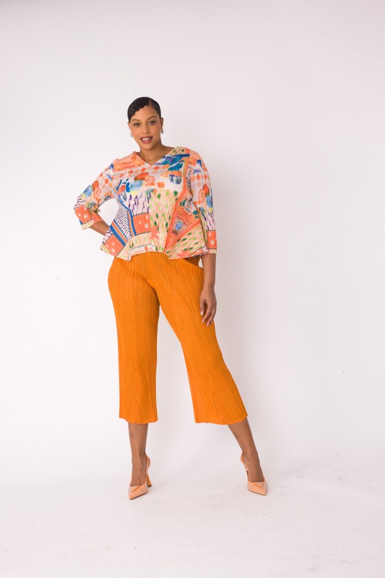 Printed Top and Palazzo Pants Set - 82763 - Especially Yours