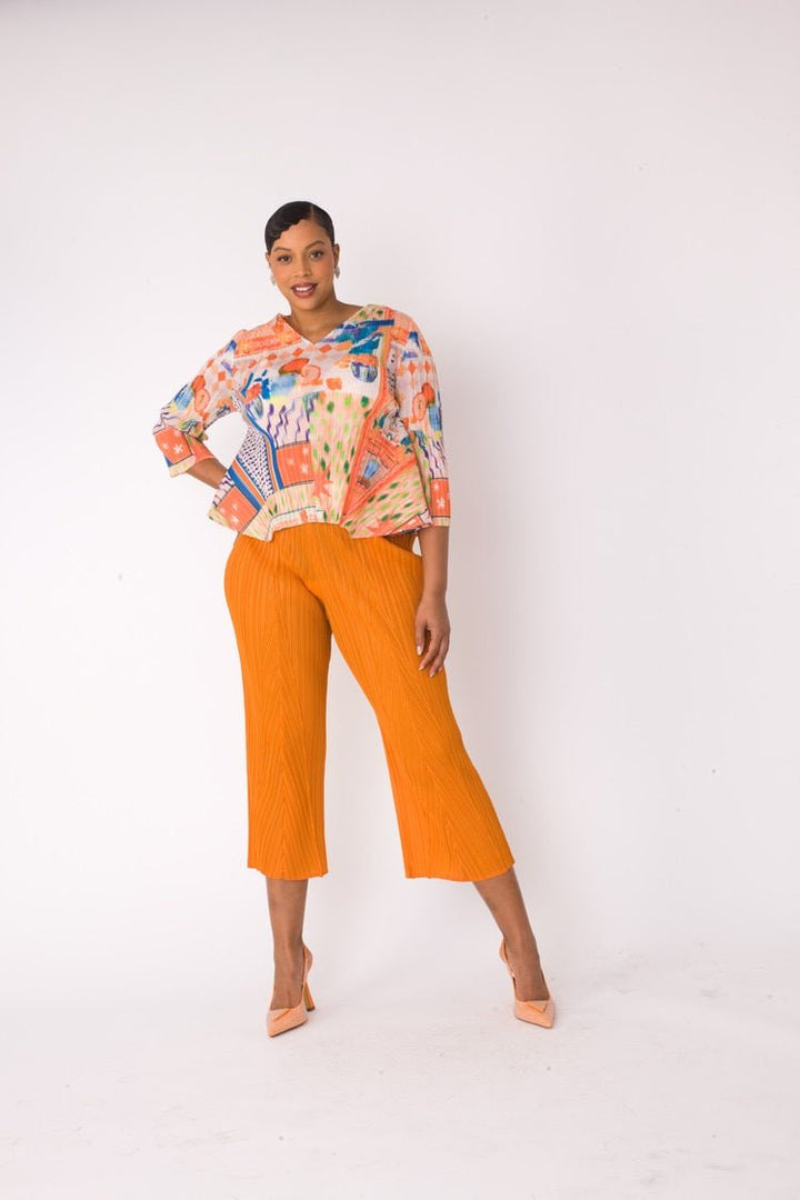 Printed Top and Palazzo Pants Set - 82763 - Especially Yours