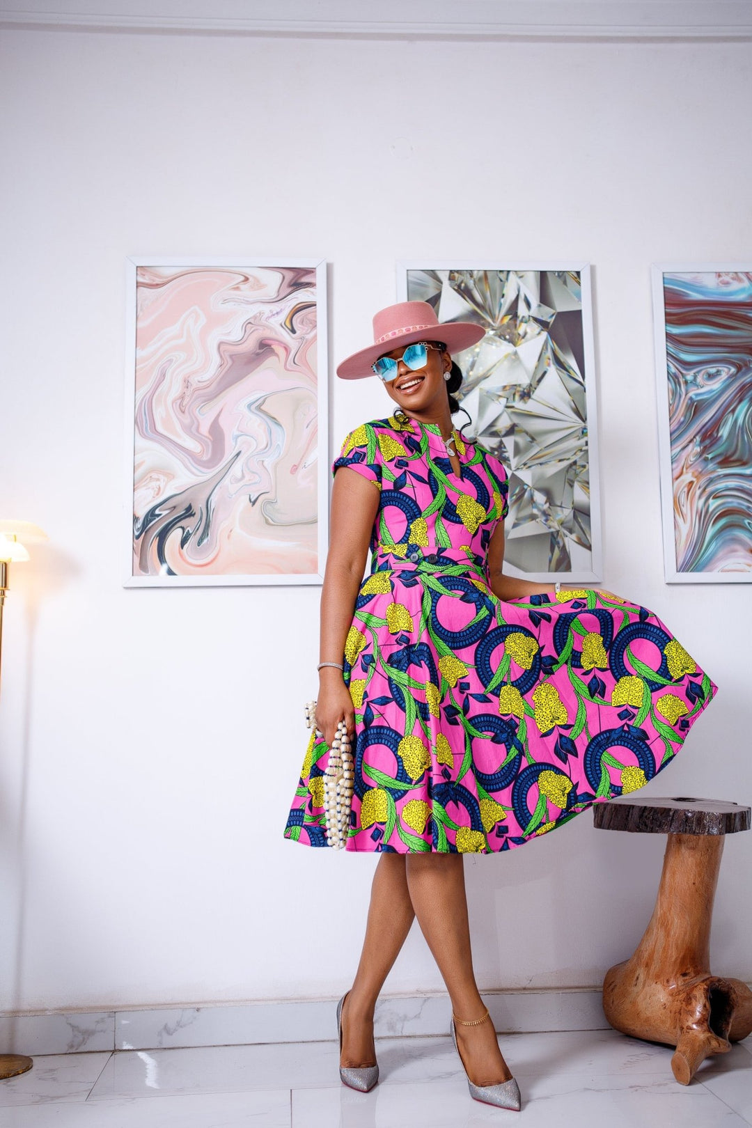 GINA AFRICAN PRINT DRESS [MULTICOLOR] - Especially Yours
