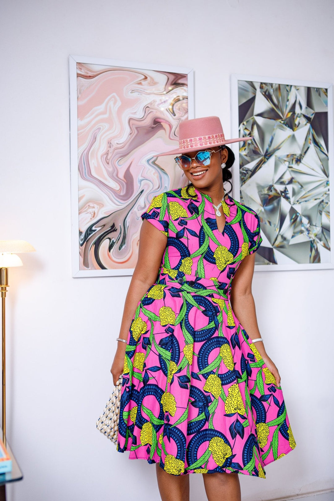 GINA AFRICAN PRINT DRESS [MULTICOLOR] - Especially Yours