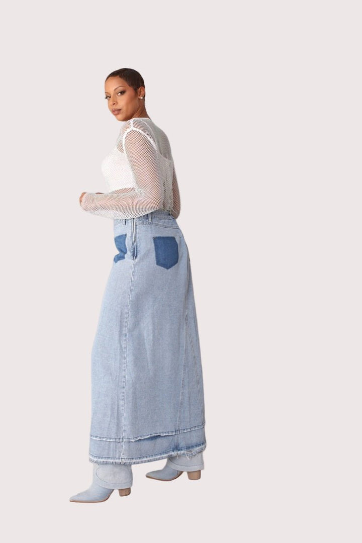 Long Denim Skirt - 82309 - Especially Yours