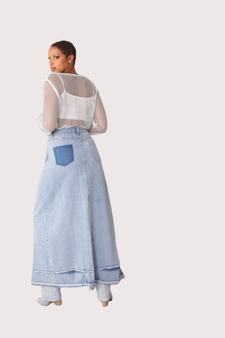 Long Denim Skirt - 82309 - Especially Yours