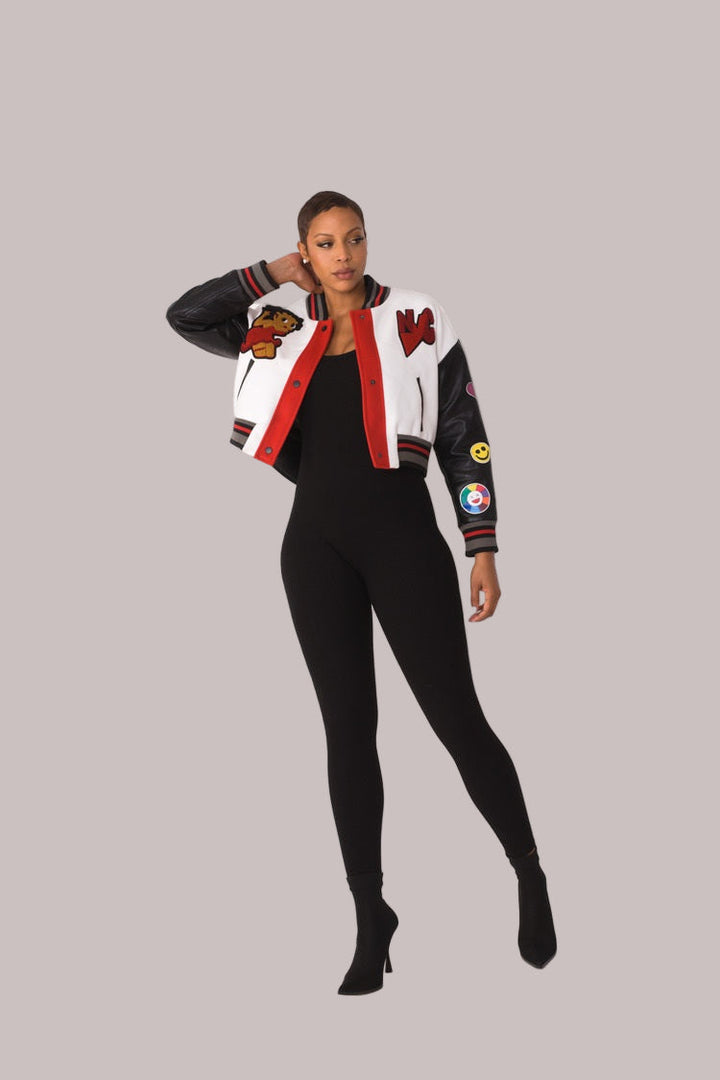 Betty Boop Varsity Crop Jacket - 82236