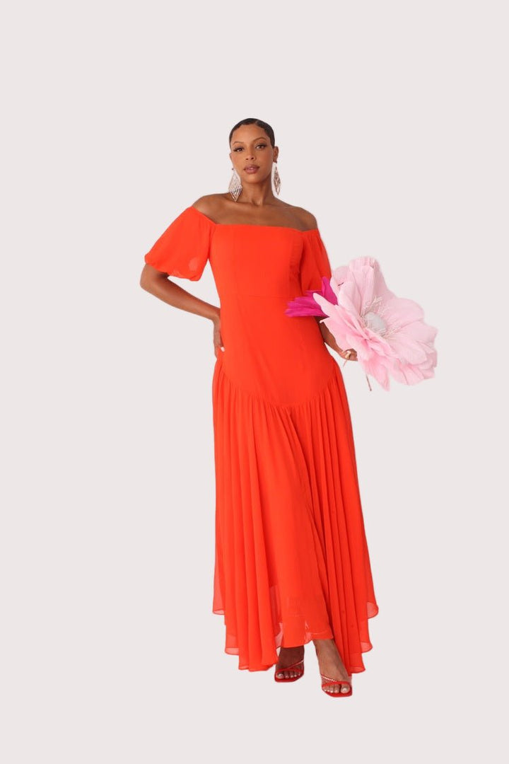 Sunset Dream Off - Shoulder Maxi Dress - 82315 - Especially Yours